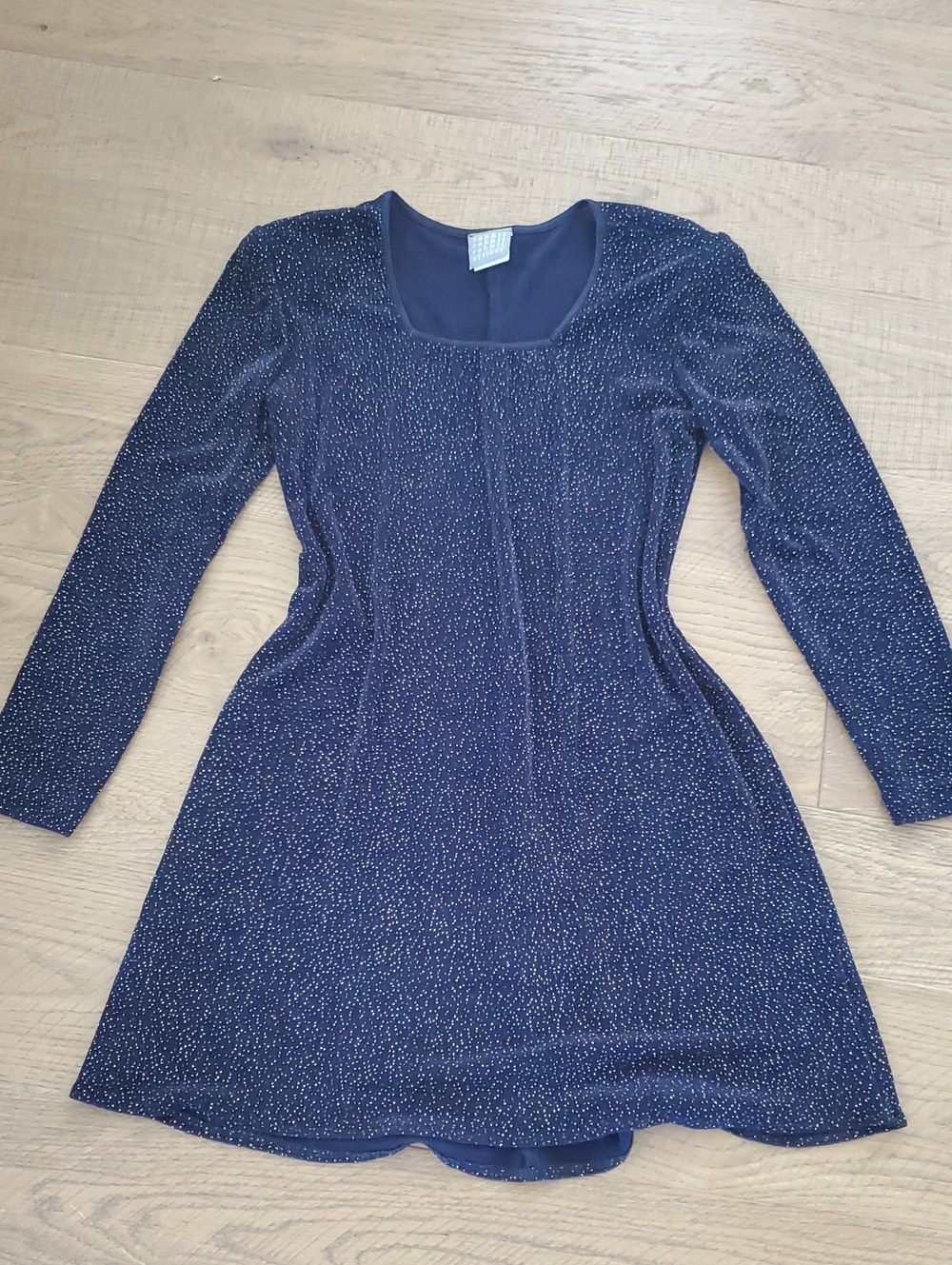 Vintage Blue Glitter Dress.